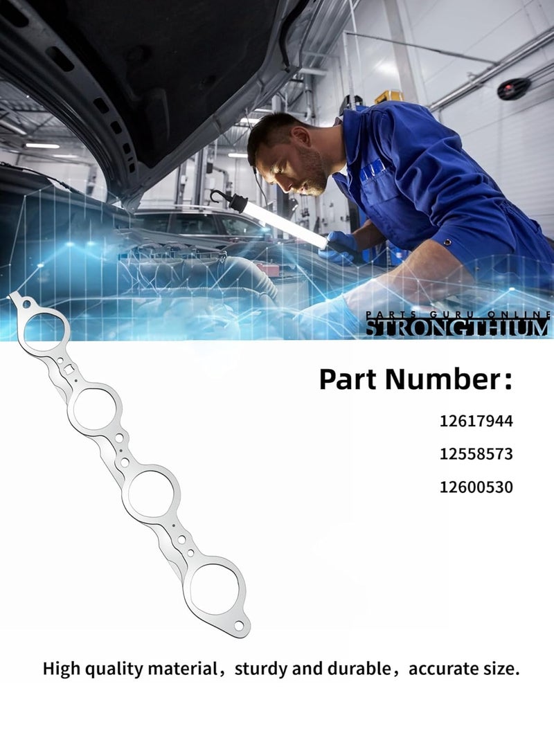 Strongthium LS Multi Layer MLS Header Exhaust Manifold Gasket 12617944 12558573 12600530 for GM LS1 LS2 LS3 LS6 LQ4 LQ9 - Image 2